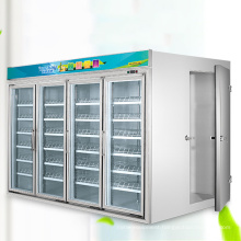 vertical commercial corner beverage refrigerated showcase display cabinet